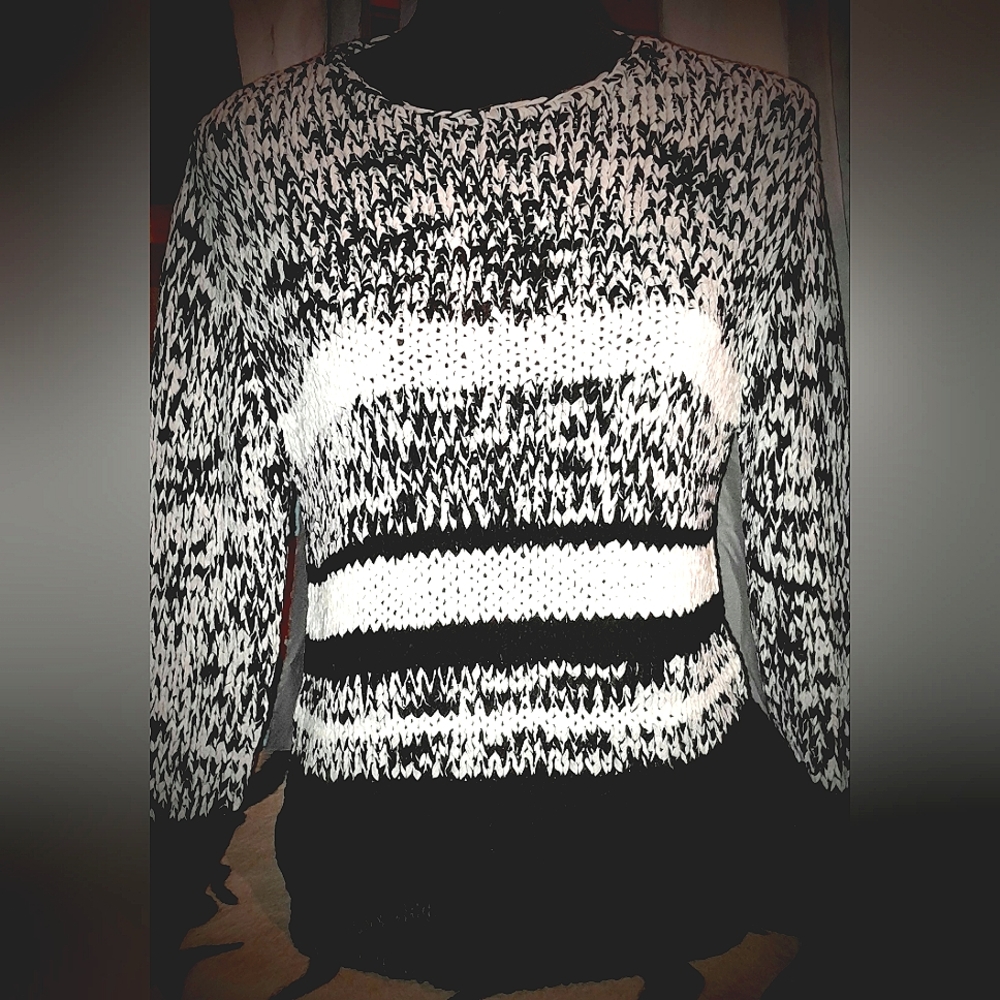 Skovhuus Sweater, Blk/WHT, Med.